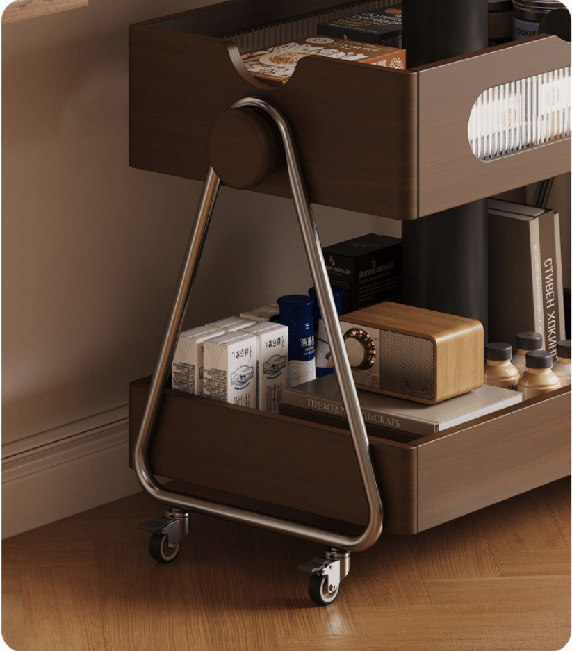 Lift-Up Expandable Rolling Coffee Table with Storage - Androf
