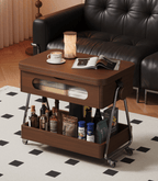 Lift-Up Expandable Rolling Coffee Table with Storage - Androf