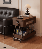 Lift-Up Expandable Rolling Coffee Table with Storage - Androf
