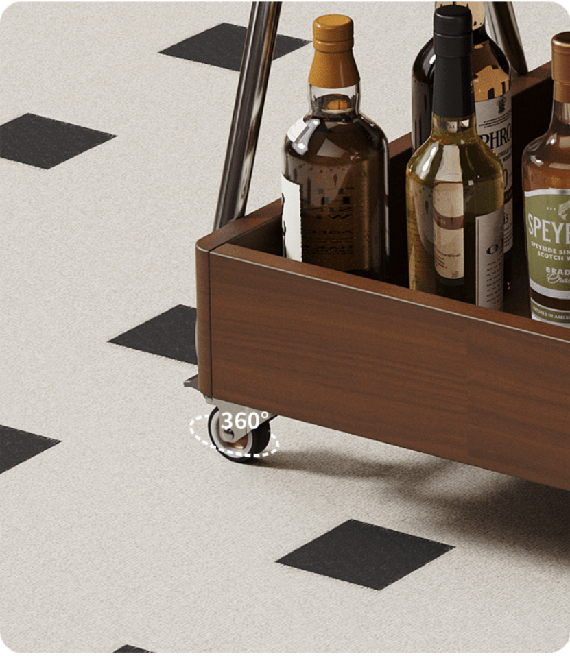 Lift-Up Expandable Rolling Coffee Table with Storage - Androf