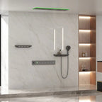 Luxury Wall - Mounted Rainfall Shower Set – 6 Functions - Androf