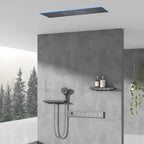Luxury Wall - Mounted Rainfall Shower Set – 6 Functions - Androf