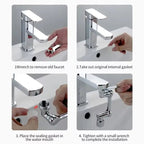 Metal Robotic Arm Faucet Extender - Androf