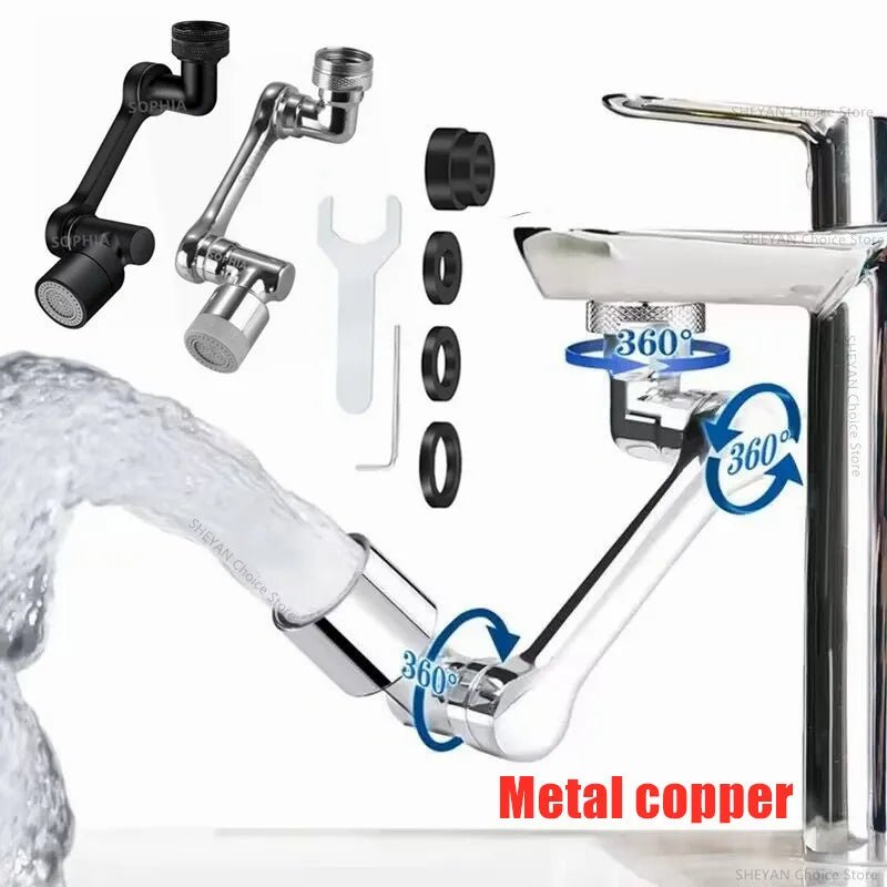 Metal Robotic Arm Faucet Extender - Androf