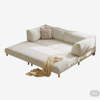 Modern Convertible Lounge Sofa — Deep Seat, Detachable Covers &amp; Expandable Frame - Androf