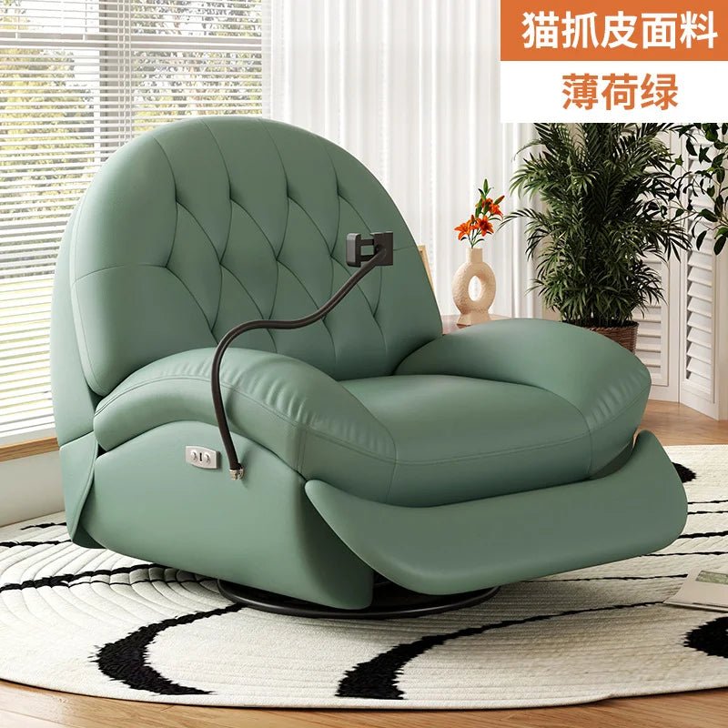 Modern Multifunction Reclining Sofa Chair – 360° Swivel, Adjustable Backrest, Full - Body Comfort - Androf