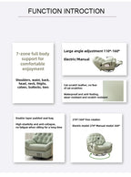 Modern Multifunction Reclining Sofa Chair – 360° Swivel, Adjustable Backrest, Full - Body Comfort - Androf