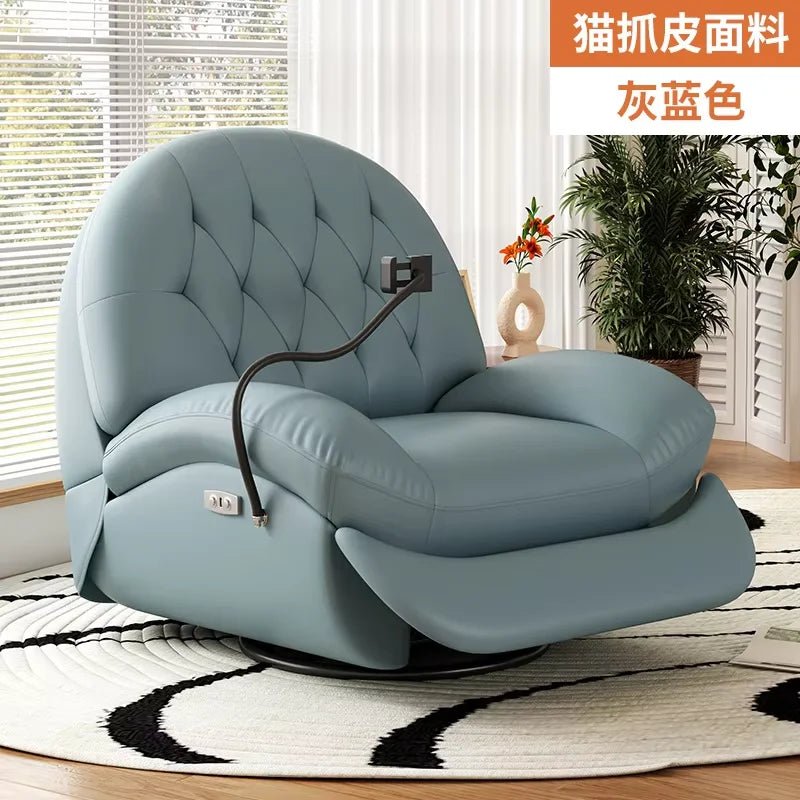Modern Multifunction Reclining Sofa Chair – 360° Swivel, Adjustable Backrest, Full - Body Comfort - Androf