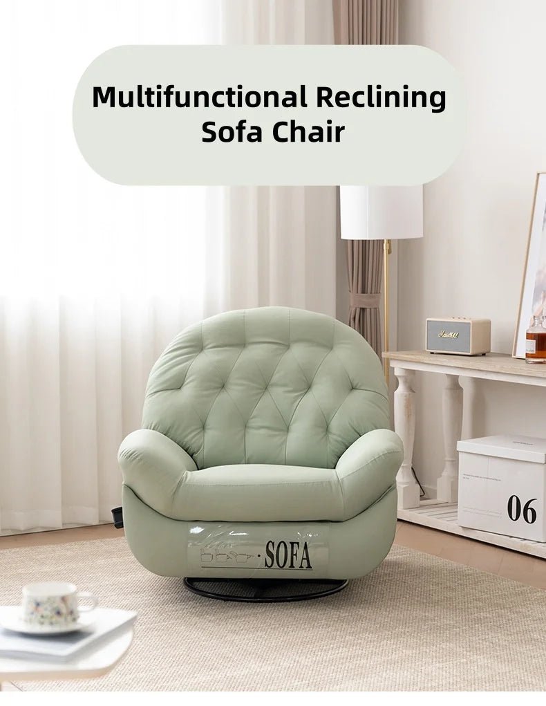Modern Multifunction Reclining Sofa Chair – 360° Swivel, Adjustable Backrest, Full - Body Comfort - Androf