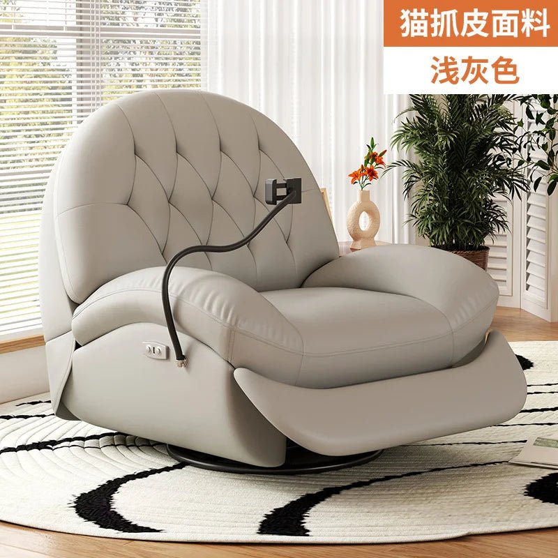 Modern Multifunction Reclining Sofa Chair – 360° Swivel, Adjustable Backrest, Full - Body Comfort - Androf