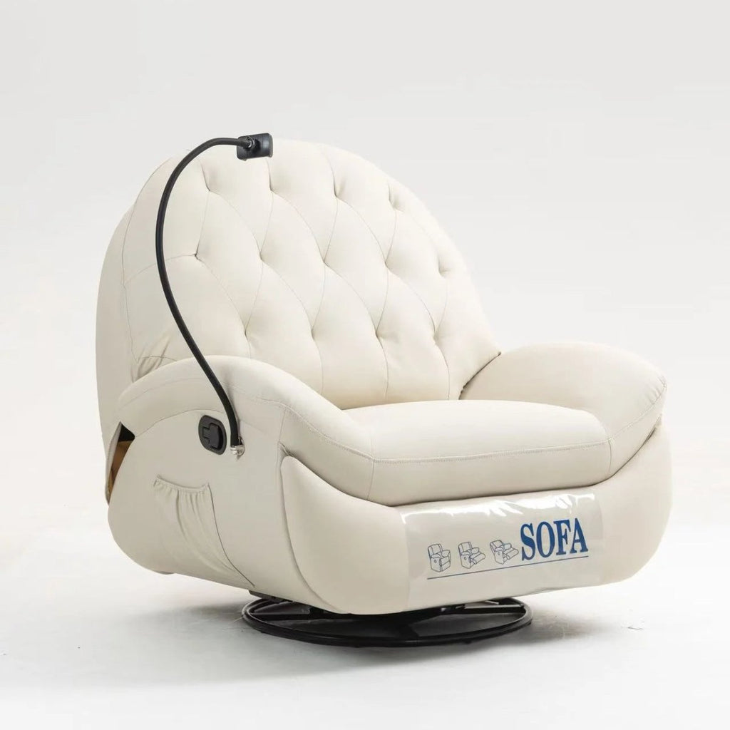 Modern Multifunction Reclining Sofa Chair – 360° Swivel, Adjustable Backrest, Full - Body Comfort - Androf