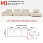 Modular Electric Cloud Sofa with Independent Adjustable Backrests - Androf