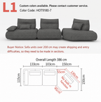 Modular Electric Cloud Sofa with Independent Adjustable Backrests - Androf