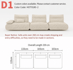 Modular Electric Cloud Sofa with Independent Adjustable Backrests - Androf
