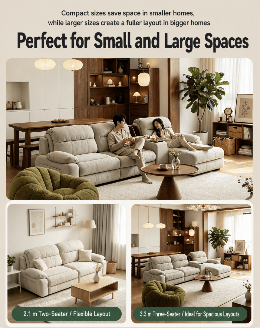 Modular Zero-Wall Power Reclining Sectional Sofa with Storage Console - Androf