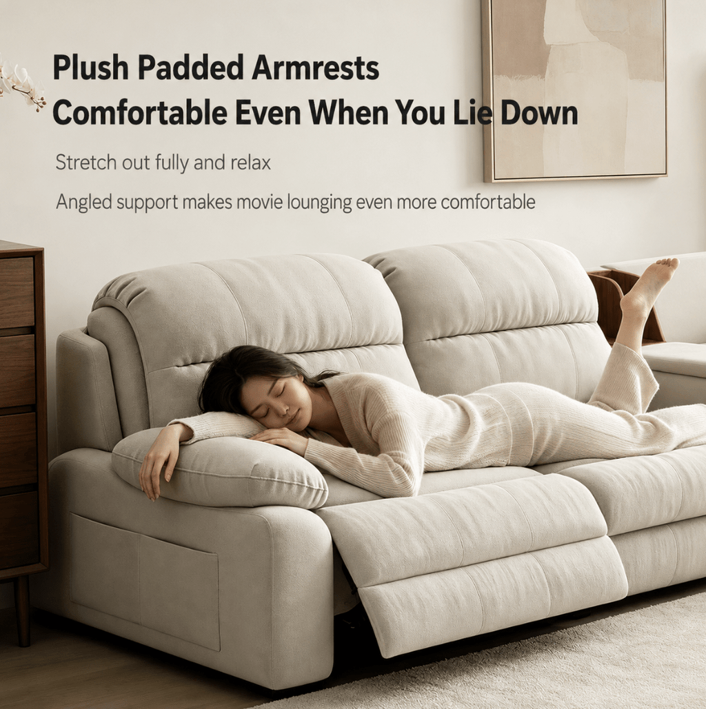 Modular Zero-Wall Power Reclining Sectional Sofa with Storage Console - Androf