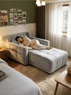 Motorized Convertible Chaise Lounge Sofa Bed with One-Touch Recline - Androf