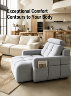 Motorized Convertible Chaise Lounge Sofa Bed with One-Touch Recline - Androf