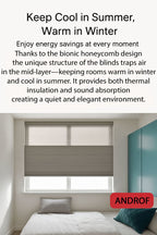Motorized Day & Night Window Shades – Remote Control, Light Filtering, Modern Design - Androf