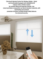 Motorized Day & Night Window Shades – Remote Control, Light Filtering, Modern Design - Androf