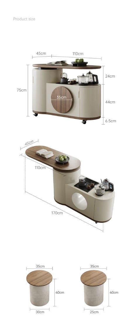 Multifunctional Smart Tea Table & Work Desk (2025 Edition) - Androf