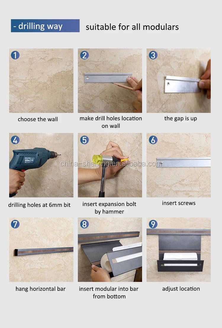 Multifunctional Wall Mounted Storage Holder - Androf