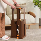 Multifunctional Wooden Side Table - Transforms into 4 Practical Stools - Androf