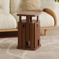 Multifunctional Wooden Side Table - Transforms into 4 Practical Stools - Androf