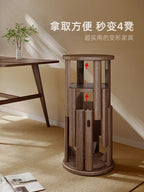 Multifunctional Wooden Side Table - Transforms into 4 Practical Stools - Androf