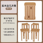 Multifunctional Wooden Side Table - Transforms into 4 Practical Stools - Androf