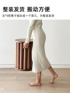 Multifunctional Wooden Side Table - Transforms into 4 Practical Stools - Androf