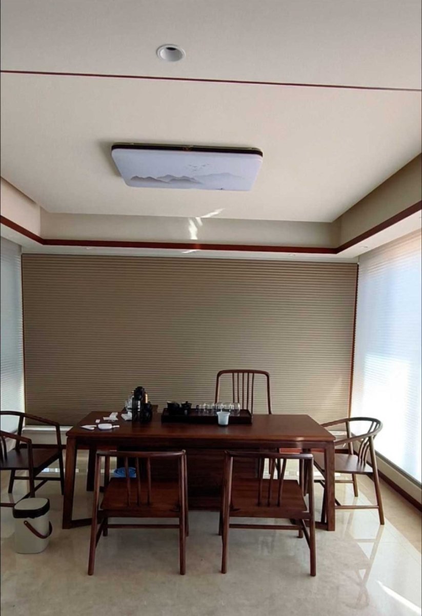 No - Drill Electric Day & Night Blind – Remote Control, Light Filtering, Modern Design - Androf