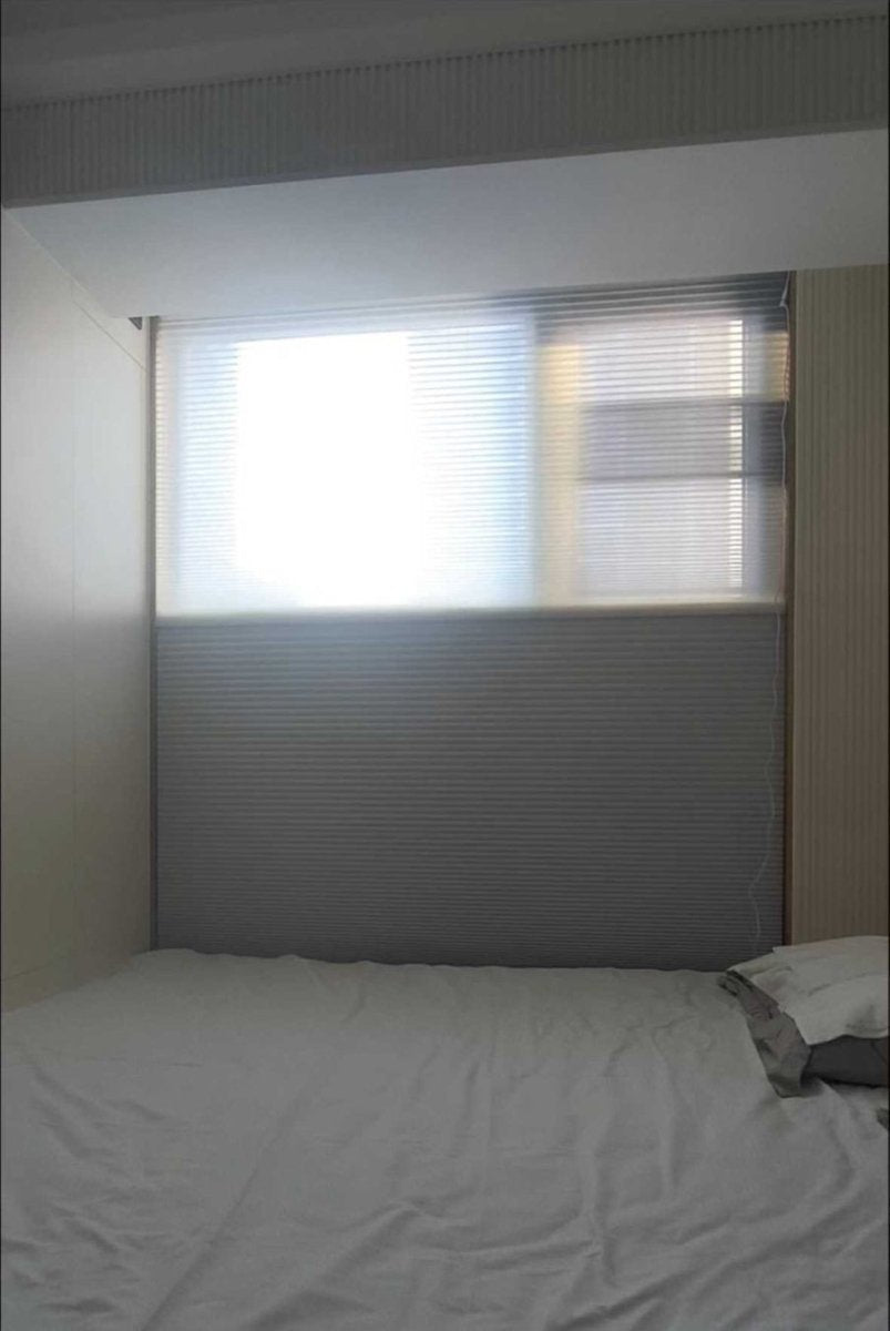 No - Drill Electric Day & Night Blind – Remote Control, Light Filtering, Modern Design - Androf