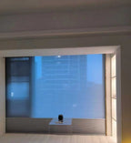 No - Drill Electric Day & Night Blind – Remote Control, Light Filtering, Modern Design - Androf