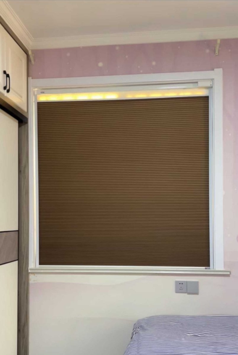 No - Drill Electric Day & Night Blind – Remote Control, Light Filtering, Modern Design - Androf