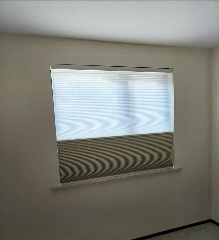 No - Drill Electric Day & Night Blind – Remote Control, Light Filtering, Modern Design - Androf