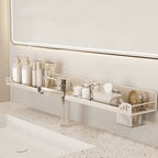 No - Drill Over - the - Faucet Storage Shelf with Suction Cups - Androf