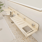 No - Drill Over - the - Faucet Storage Shelf with Suction Cups - Androf