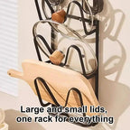 No - Drill Wall Mount Pot Lid Holder - Androf