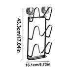 No - Drill Wall Mount Pot Lid Holder - Androf