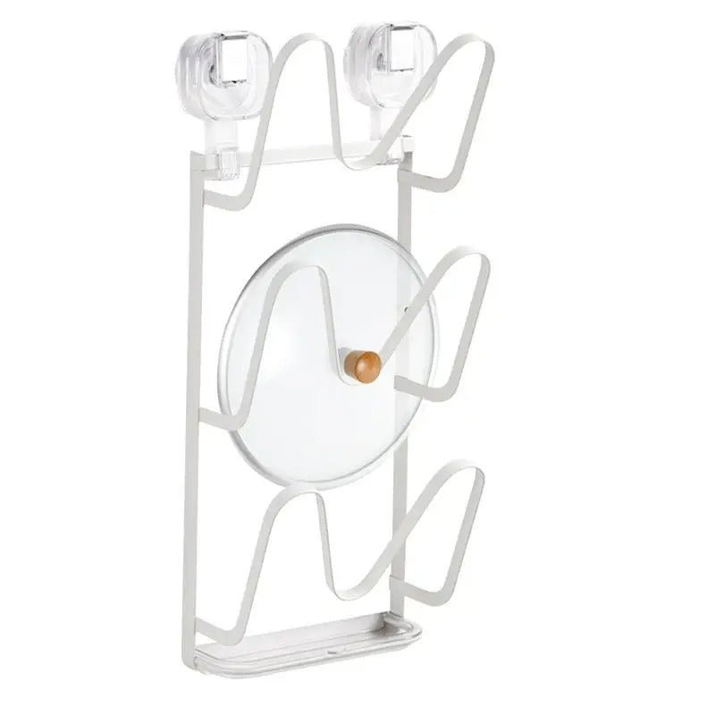 No - Drill Wall Mount Pot Lid Holder - Androf