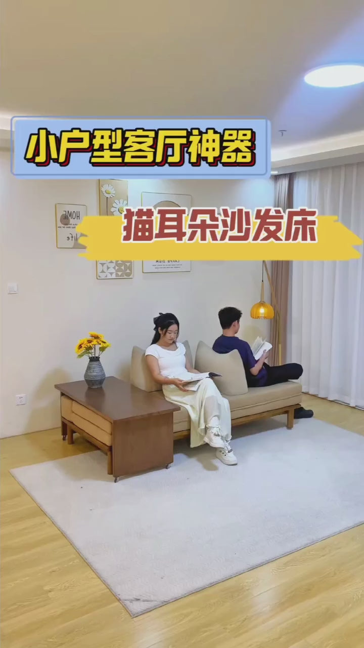 Androf – Modular Sofa Bed with Pull-Out Extension and Coffee Table