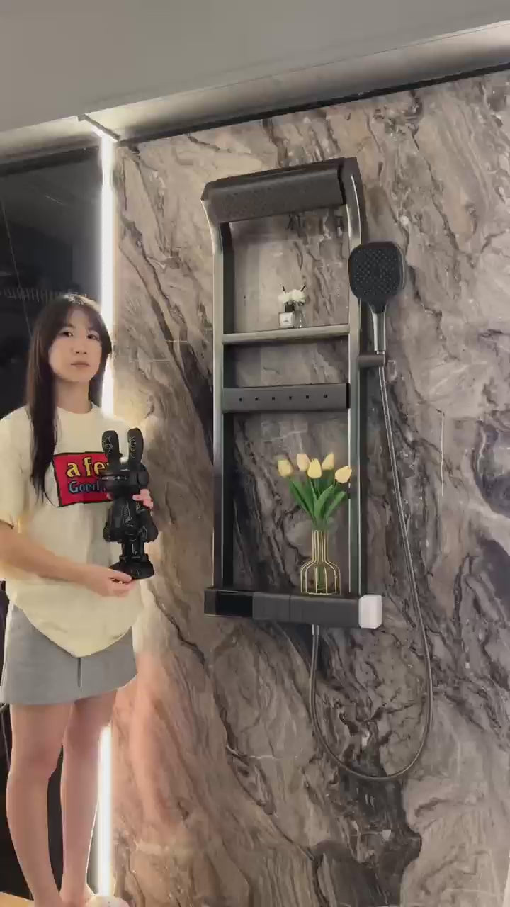 Thermostatic Rainfall Shower System with Handheld Spray