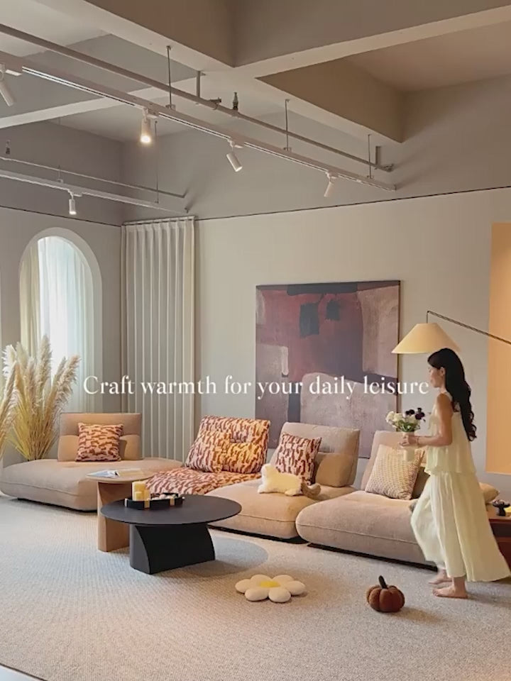Modular Electric Cloud Sofa with Independent Adjustable Backrests