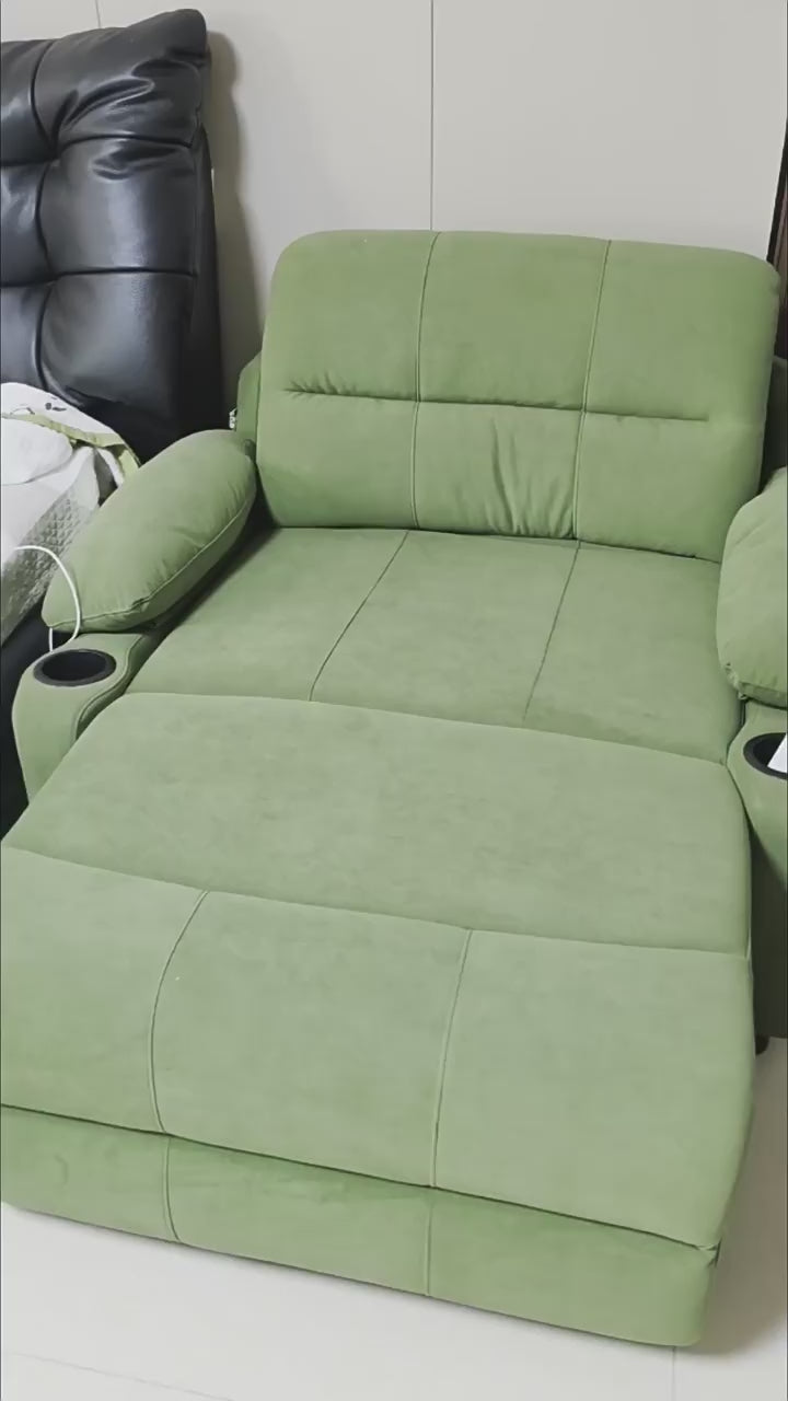 Zero-Wall Power Recliner Chair with Lay-Flat Bed, Cup Holders & Optional Massage
