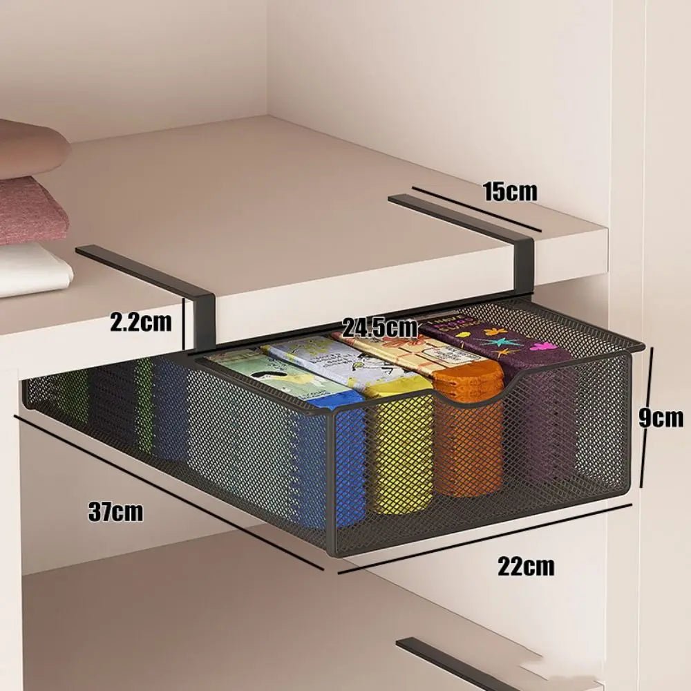 Pull - out Partition Cabinet Mesh Drawer – Space - Saving Hanging Basket - Androf