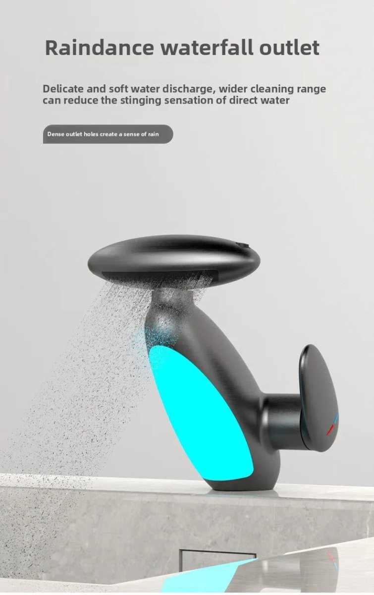 Smart LED Bathroom Faucet – 4 Water Modes, 360° Pull - Out Head - Androf