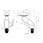 Smart LED Bathroom Faucet – 4 Water Modes, 360° Pull - Out Head - Androf