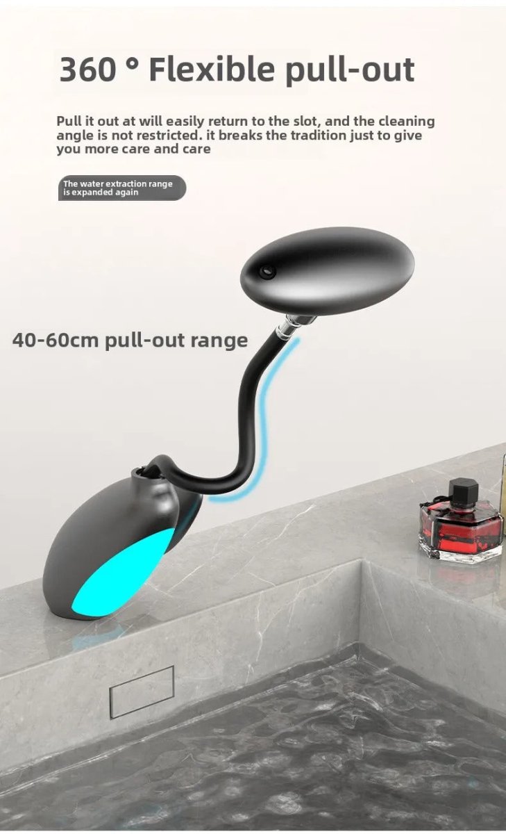 Smart LED Bathroom Faucet – 4 Water Modes, 360° Pull - Out Head - Androf
