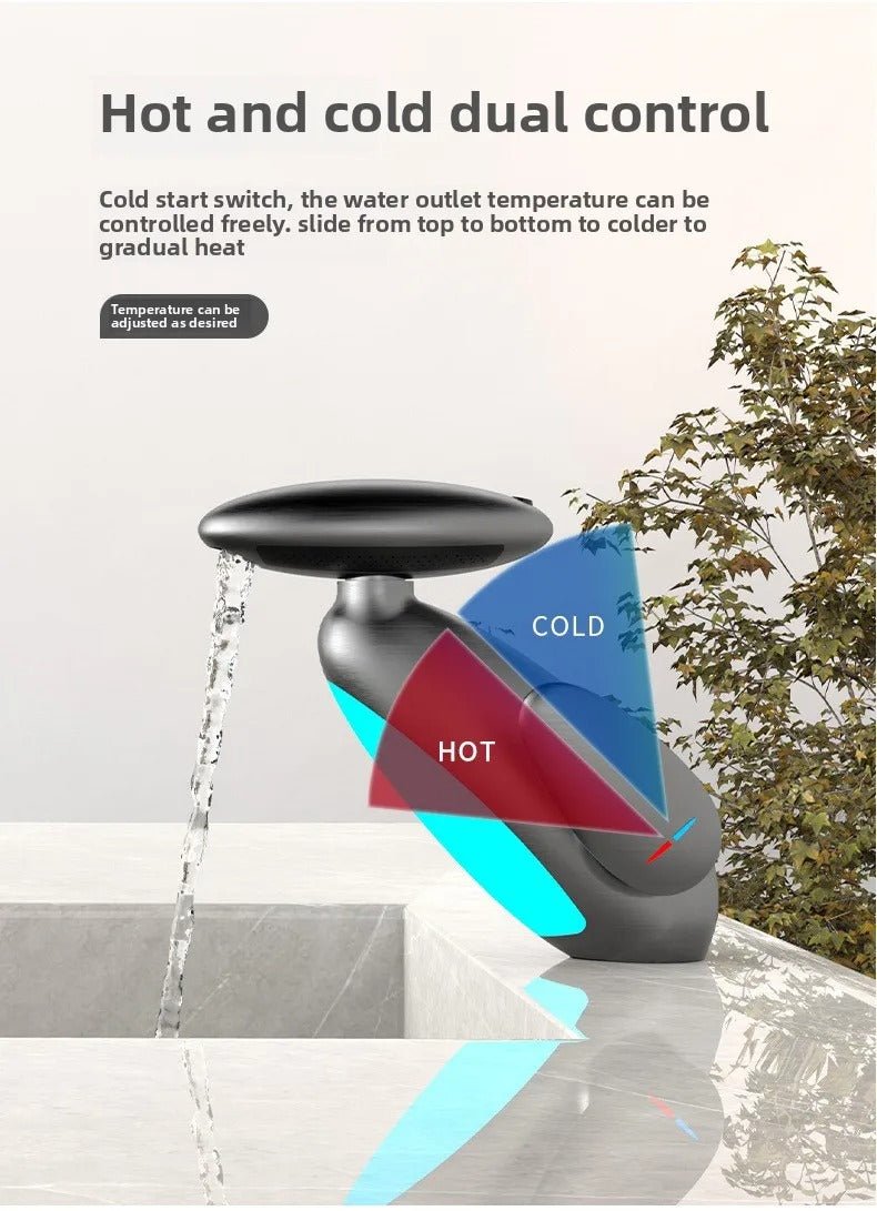 Smart LED Bathroom Faucet – 4 Water Modes, 360° Pull - Out Head - Androf